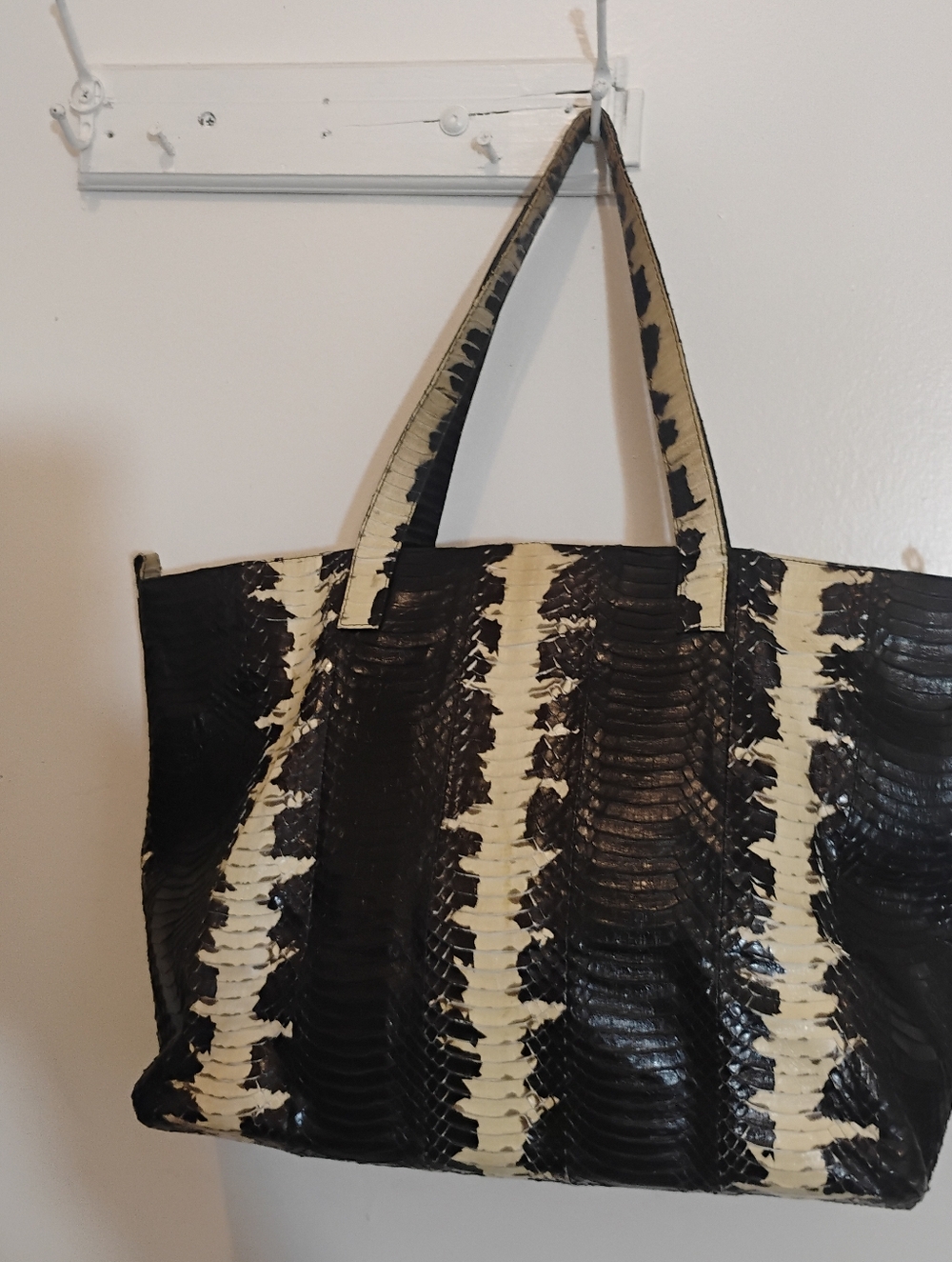 Real Full Python snakeskin tote by Ana Mari Ortega Luxury Bag